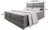 Masseno Mulen Boxspringbett 160x200cm mit Matratze, Topper & Bettkasten, Braun (SAWANA 16)