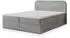 Masseno ARMEL Boxspringbett 160x200cm mit Bettkasten, Hellgrau (ARMEL 160X200 CM MONOLITH 84)