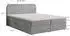 Masseno ARMEL Boxspringbett 160x200cm mit Bettkasten, Hellgrau (ARMEL 160X200 CM MONOLITH 84)
