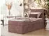 MKS Meble Tiliano Boxspringbett 90x200 Stauraum Cordstoff Rosa (TILIANO)