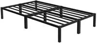 Ml-design - Metallbett 120x200 Cm Auf Stahlrahmen Mit Lattenrost, Schwarz,