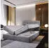 Masseno Glos M Boxspringbett 180x200cm mit Bonell-Matratze und Topper, Grau (MONOLITH 85)