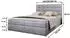 Masseno Glos M Boxspringbett 180x200cm mit Bonell-Matratze und Topper, Grau (MONOLITH 85)