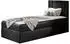 Mirjan24 Boxspringbett Carmen Mini Einzelbett mit Bettkasten, Topper, 90x200cm (Carmen Mini)