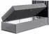 Mirjan24 Boxspringbett Carmen Mini Einzelbett mit Bettkasten, Topper, 90x200cm (Carmen Mini)