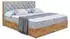 ALTDECOR LOLLI3 Boxspringbett mit Kopfteil und Bettkasten, H3-Matratze, 180x200cm, Hellgrau Samt