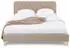 Caro Möbel Glamour Polsterbett 140x200cm Samtbezug Barockstil Beige