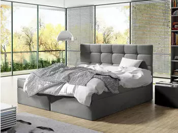 Mirjan24 Boxspringbett Luanda mit Bonell-Matratze, Topper und Bettkasten, 140x200cm (Luanda)