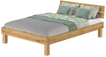 Erst-Holz Massivholzbett Doppelbett 140x200cm Eiche ge&ouml;lt (V-60.88-14)