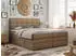 MKS Meble Luka King Boxspringbett mit Bettkasten, Kunstleder, Braun, 180x200cm (LUKA KING)