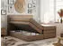 MKS Meble Luka King Boxspringbett mit Bettkasten, Kunstleder, Braun, 180x200cm (LUKA KING)