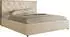MKS Meble Larino Classic Polsterbett mit Bettkasten & Lattenrost, Creme Plüsch, 140x200cm