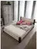 Massivmoebel24 Castle-Antik Doppelbett Akazie/Mango 200x200cm weiß gewachst (05-638-810-1020)