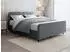 Beautysofa LEA Polsterbett mit Bettkasten & Gaslift, Rippstoff Dunkelgrau, 180x200cm (Tilia 90)