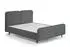 Beautysofa LEA Polsterbett mit Bettkasten & Gaslift, Rippstoff Dunkelgrau, 180x200cm (Tilia 90)