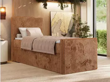 MKS Meble Tiliano Duo Boxspringbett 90x200 Stauraum Cordbezug (TILIANO DUO)