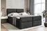 ALTDECOR BOXI3-Z King Boxspringbett 160x200cm Samt Schwarz H3/H4 mit Bettkasten