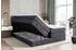 ALTDECOR Edita King Boxspringbett 200x200cm Dunkelgrau Samt H3/H4 mit Bettkasten
