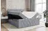 ALTDECOR Velanto Boxspringbett mit Bettkasten, Lattenrost & Topper, 160x200cm, Grau Samt (VELANTO)