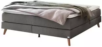 Hasena Beatriz Boxspringbett 160x200cm Eiche bright, grau (Beatriz)