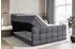 ALTDECOR APO-Z King Boxspringbett mit Bettkasten 160x200cm H3/H4 Dunkelgrau Samt (APO-Z KING)