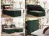 MKS Meble TILIANO Boxspringbett 90x200 Cordstoff Dunkelgrün mit Stauraum