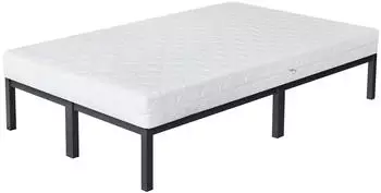 ML-Design Paris Metallbett mit Lattenrost & Kaltschaummatratze 120x200cm, Anthrazit (120x200)