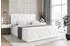 ALTDECOR AMAY Boxspringbett mit Bettkasten, Kunstleder Weiß, 200x200cm