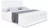 ALTDECOR AMAY Boxspringbett mit Bettkasten, Kunstleder Weiß, 200x200cm