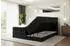 ALTDECOR Otta King Boxspringbett 120x200cm Samt Schwarz H3/H4 mit Bettkasten
