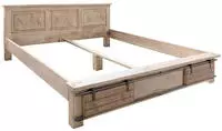 Bett Mango 180x200 Whitewash Lackiert Railway 342