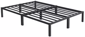 ML-Design Metallbett mit Lattenrost, Stahl, Anthrazit, 140x200cm