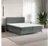 Masseno TORREL Boxspringbett 180x200cm mit Bonell-Matratze und Topper, Grau (TORREL 180X200 CM POSO 60 + PAROS 06)