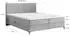 Masseno TORREL Boxspringbett 180x200cm mit Bonell-Matratze und Topper, Grau (TORREL 180X200 CM POSO 60 + PAROS 06)