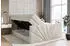 ALTDECOR Miltio-Z King Boxspringbett 200x200cm Samt creme H3/H4 Matratzen mit Bettkasten