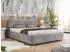 MKS Meble Pavo Classic Polsterbett mit Bettkasten & Lattenrost, Hellgrau Velvet, 180x200cm