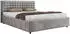 MKS Meble Pavo Classic Polsterbett mit Bettkasten & Lattenrost, Hellgrau Velvet, 180x200cm