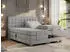 MKS Meble Electro Boxspringbett elektrisch verstellbar, 200x200cm, Hellgrau (ELECTRO)