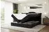 ALTDECOR Vila Boxspringbett mit Matratze H3, Topper und Lattenrost, Schwarz Samt, 200x200cm