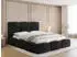 WFL GROUP Harmony Polsterbett 140x200 mit Bettkasten & Lattenrost, Samt, Schwarz (wfl_0000086-37)