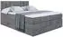 ALTDECOR OTTA King Boxspringbett 180x200cm, Bettkasten, H3/H4 Matratze, Dunkelgrau Samt