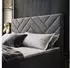 Masseno Rokis Boxspringbett 160x200cm mit Matratze, Topper & Bettkasten, Grau (ROKIS)
