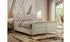 MKS Meble Grimaldi Boxspringbett 160x200cm Beige Velvet mit Bettkasten und Topper H4