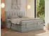 MKS Meble Comforto Boxspringbett 180x200 elektrisch verstellbar, 7-Zonen Taschenfederkern, Hellgrau