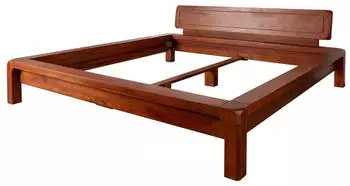 Massivmoebel24 Bueno Doppelbett Akazie honig lackiert 160x200cm (09-636-679-0022)