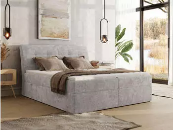 MKS Meble DAGOS Boxspringbett 120x200cm mit Bettkasten, Visco-Topper, 7-Zonen-Matratze H4 (DAGOS)