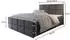 Masseno Ariel Boxspringbett 180x200cm mit Matratze, Topper & Bettkasten, Grau (SAWANA 05)
