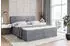 ALTDECOR Idriko Boxspringbett mit Matratze H3, Topper und Lattenrost, Grau Samt, 140x200cm