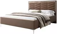 Lookway Polsterbett Aurora II mit Bettkasten, Metallgestell, hohem Kopfteil,