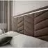 Lookway Aurora II Polsterbett 180x200 mit Bettkasten, Metallgestell, Braun (800001175675)